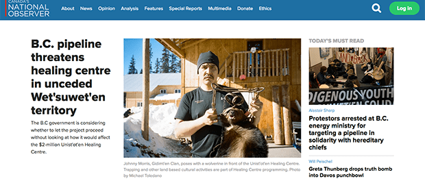 National Observer website